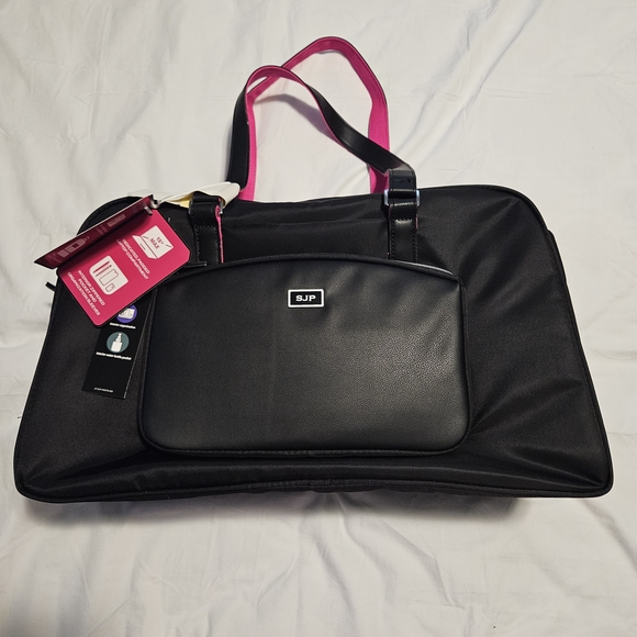 SJP by Sarah Jessica Parker Handbags - SJP by Sarah Jessica Parker Black Travel Bag with Pink Accents